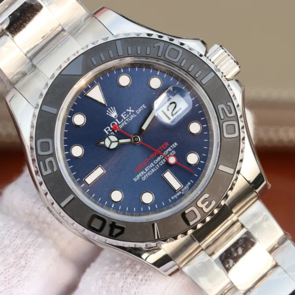 YACHT MASTER 1 ( BLACK & BLUE DIAL ) STAINLESS STEEL 40MM M116622 - Image 11