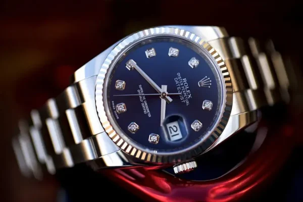 Rolex Datejust 116234 blue plate inlaid with 10 diamonds Watch - Image 6